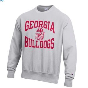 UGA unisex reverse weave champion sweatshirt. Vintage design.